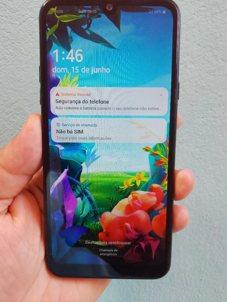 LG K40S em estado de novo