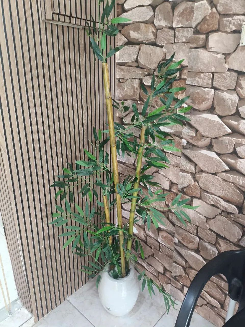 Planta Artificial Bambu Mosso Da Sorte E Vaso Polietileno - Foto 4