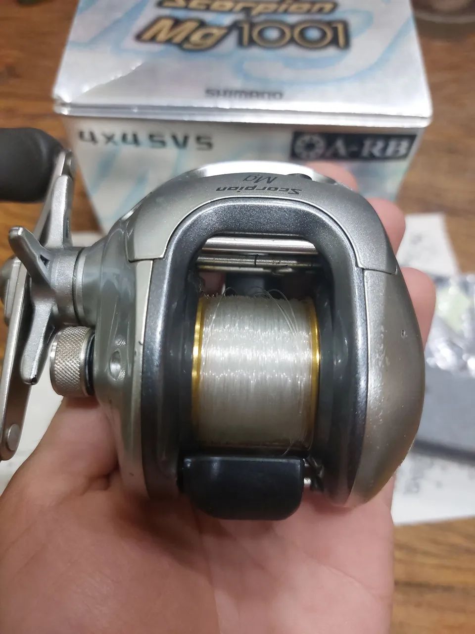 Carretilha Shimano Scorpion MG 1001 Completa - Foto 2