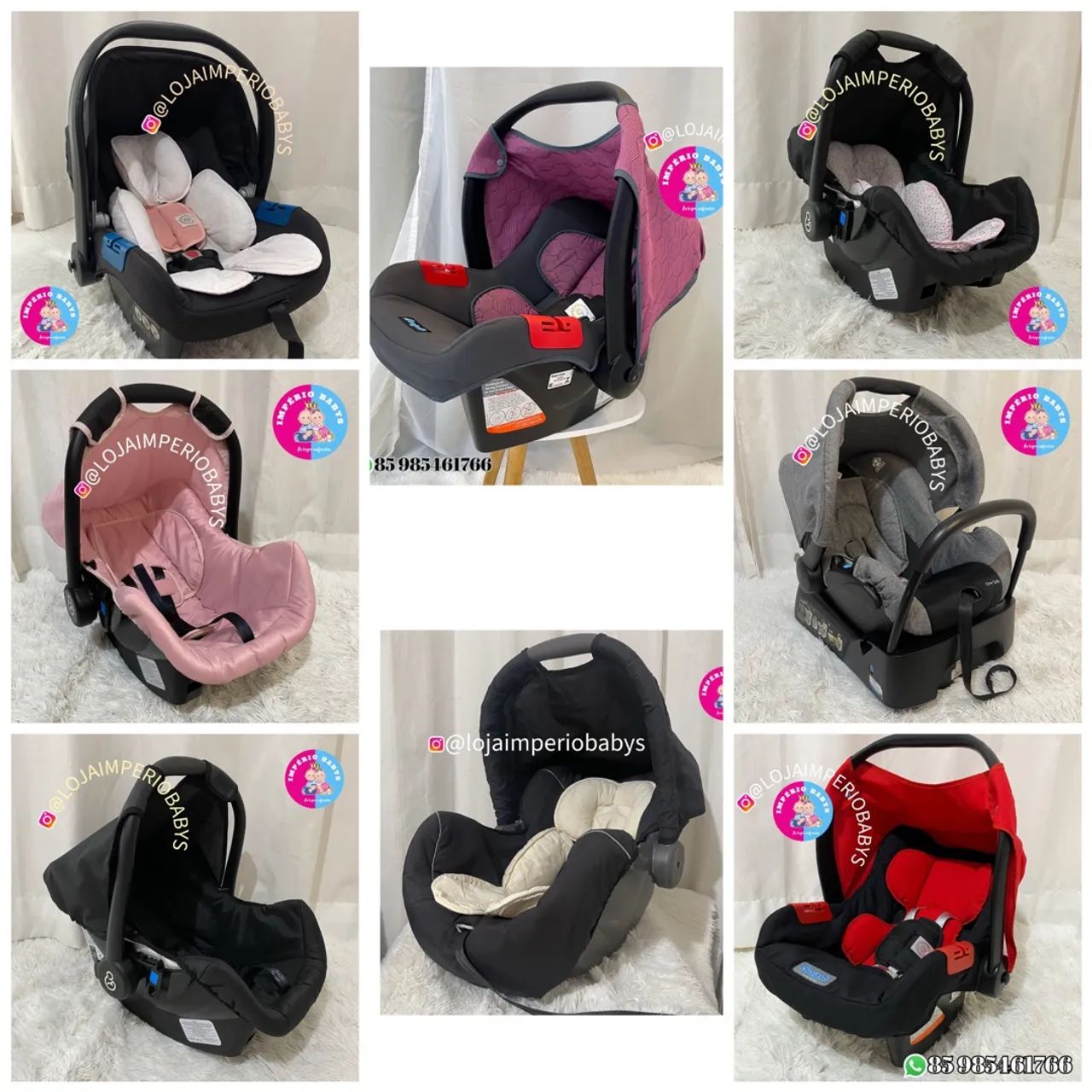 Bebê conforto - Diversas marcas e cores