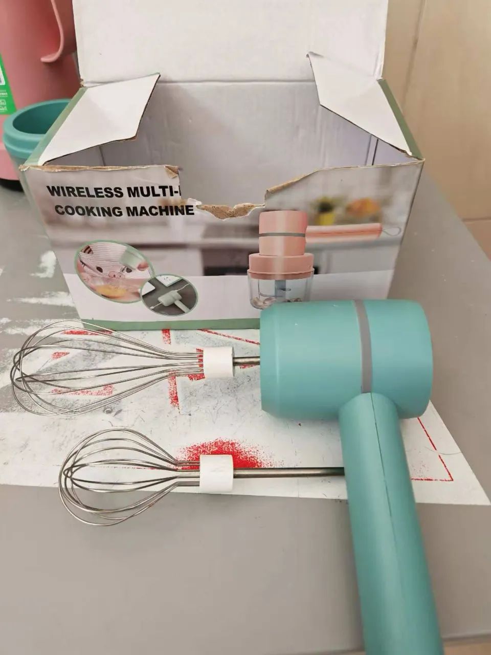 Mini batedeira e processador de alimentos elétrico recarregável - Foto 3