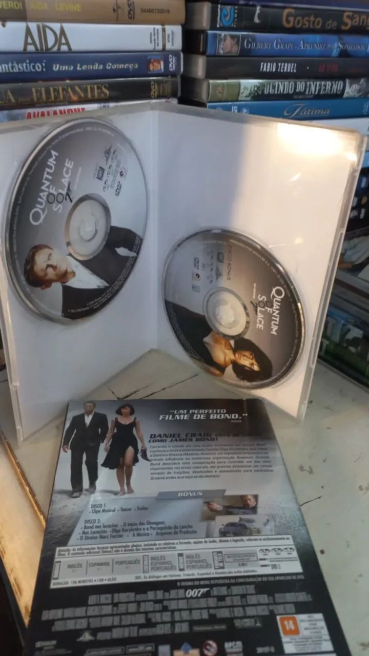Dvd |  007 Quantum Of Solace - Ed. Especial - Dois Discos -c/ Luva  Otimo estado - Foto 2