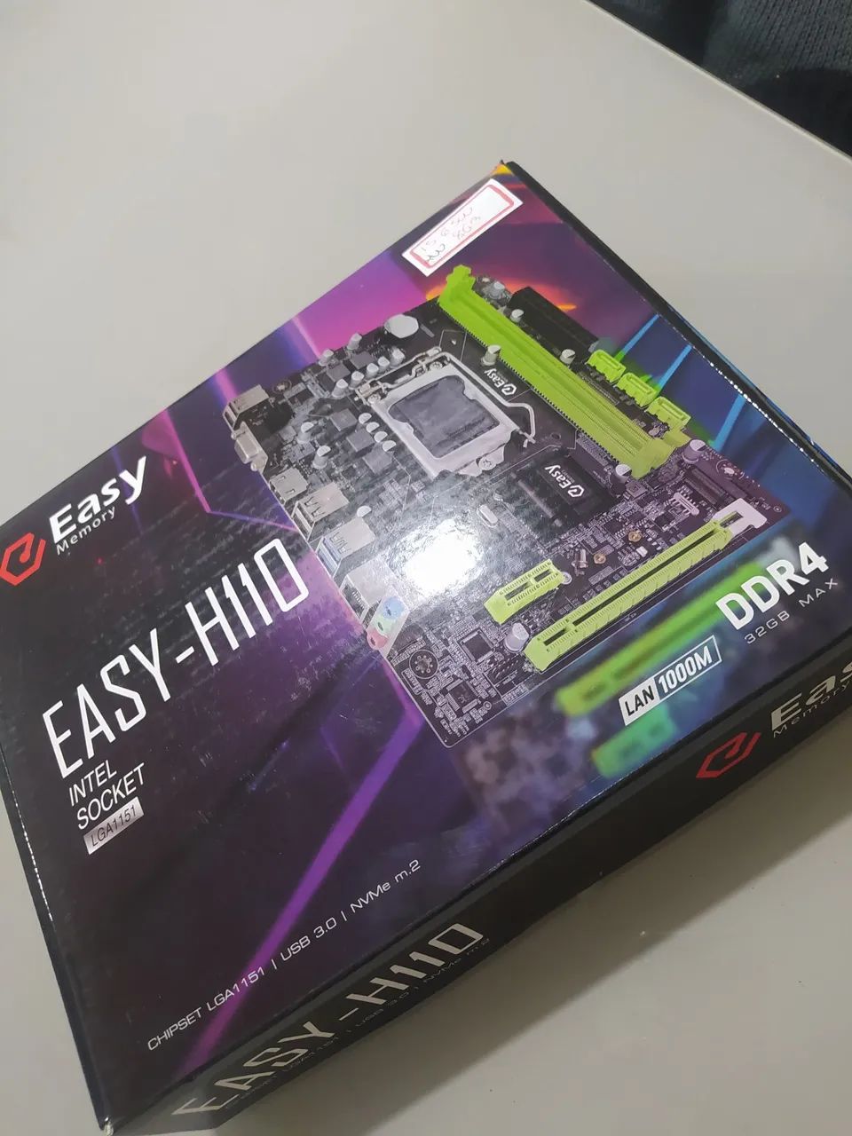 Placa Mãe Easy H110 LGA1151 DDR4 com processador  