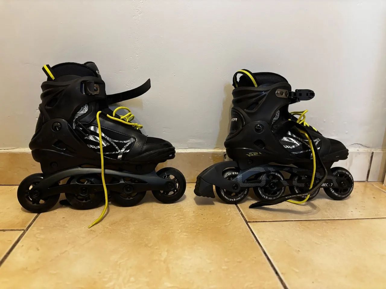 Patins Inline BYTE Oxer Usado - Tamanho 39 - Excelente Estado - Foto 2
