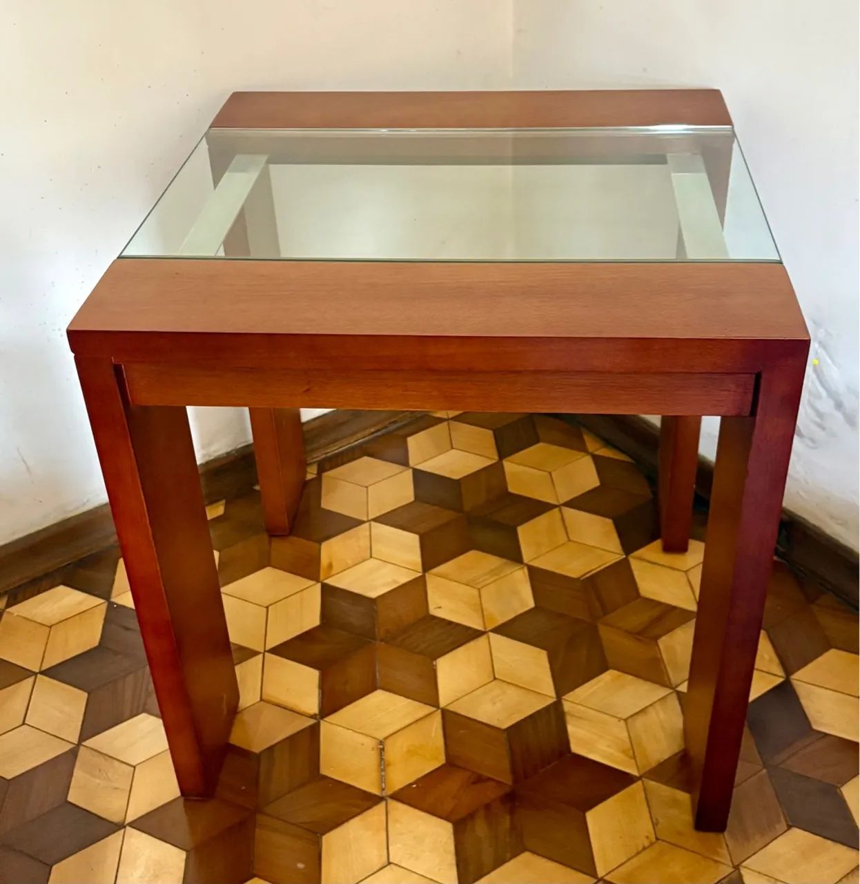 Mesa de centro moderna com tampo de vidro - Foto 2