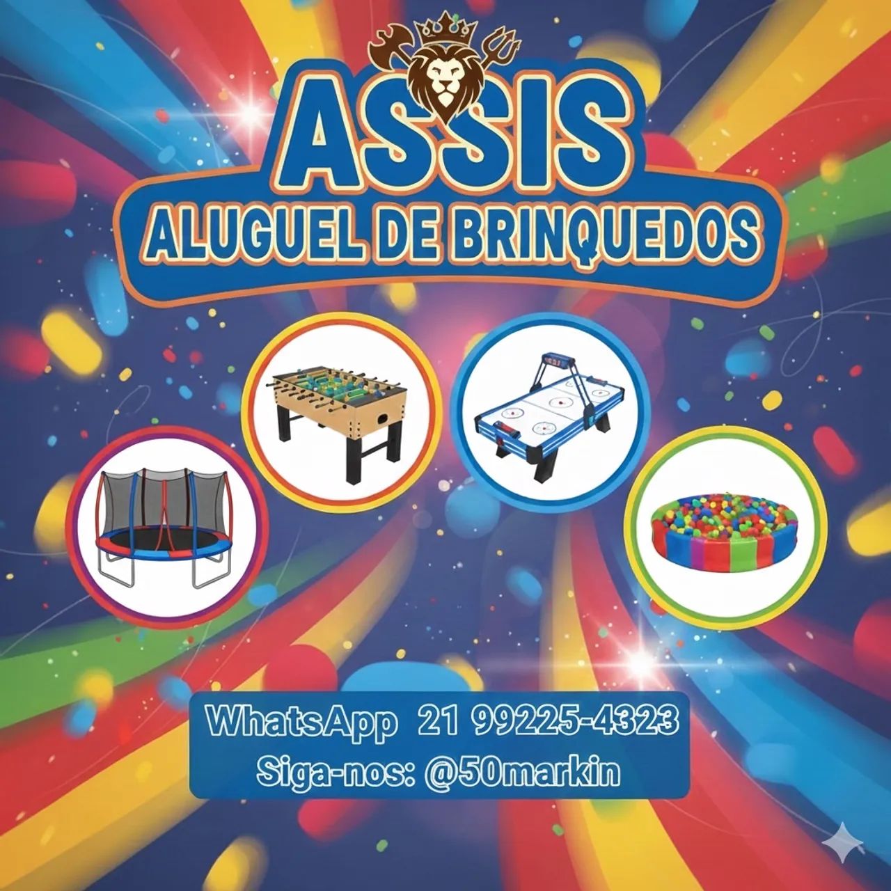 Aluguel de brinquedos 