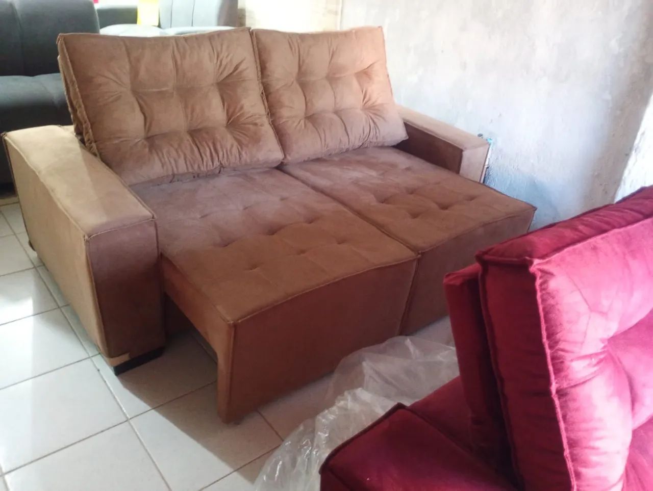 Mega oferta sofá retrátil e reclinável só até sábado 1499.99 - Foto 2