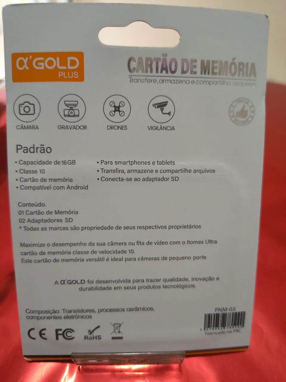 Cartão de Memória 16GB PNM-03 - A'Gold - Foto 2
