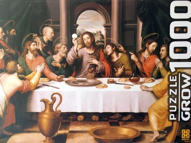 Quebra-Cabeça Puzzles Clássicos Grow - A Última Ceia & A Criação de Adão (faltando peças) - Foto 5