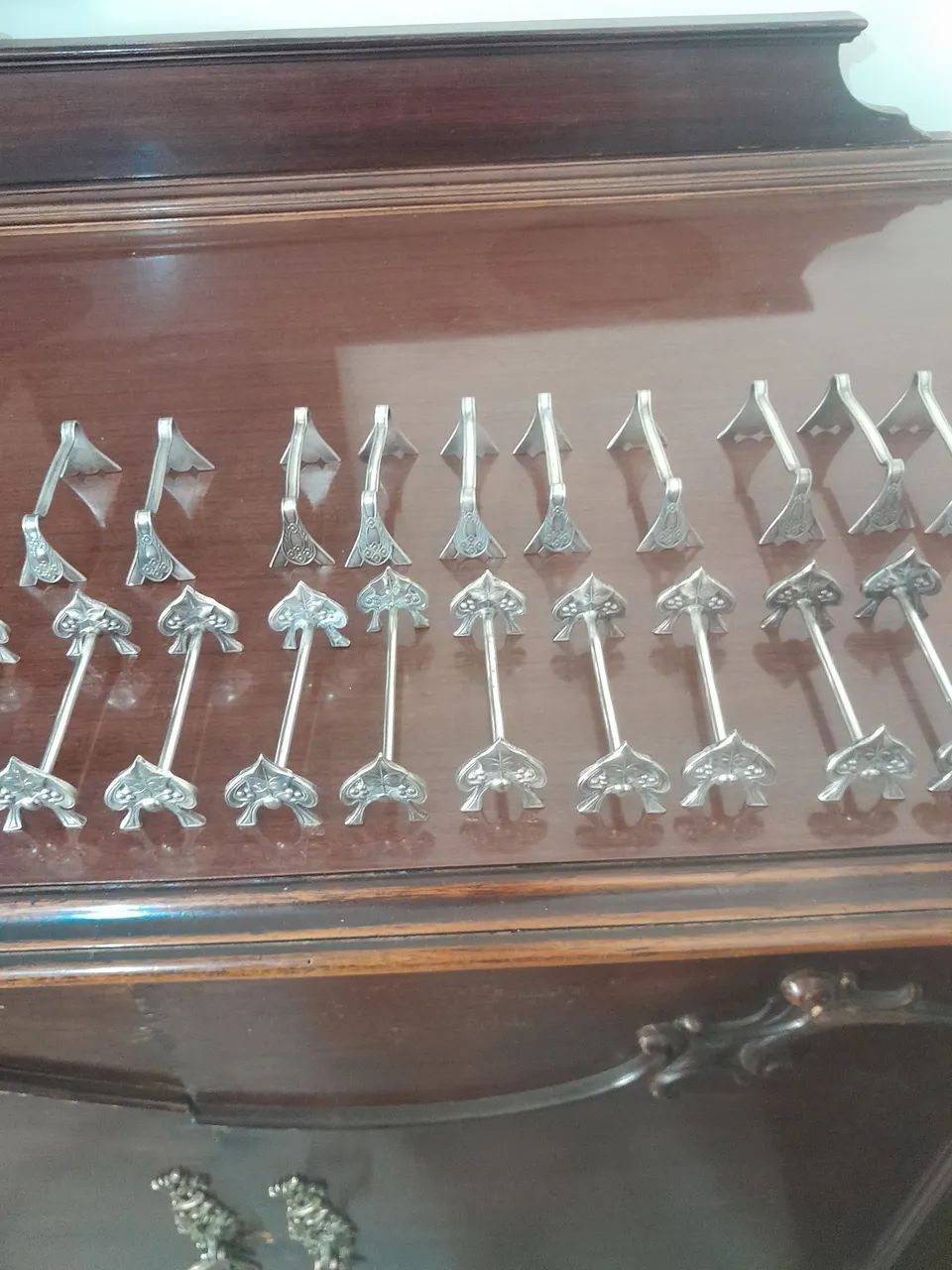 Conjunto de 20 descanso de talher prata 90 envio para todo o brasil