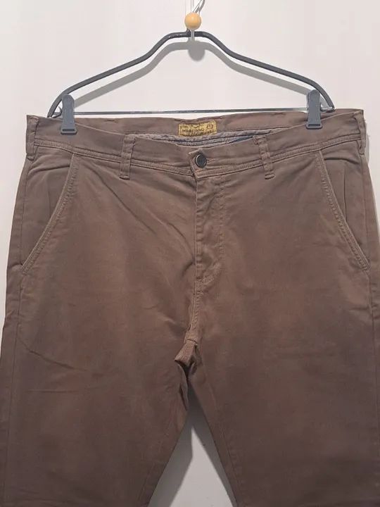 Calça Marfinno - Marrom Slim (48) - Foto 5