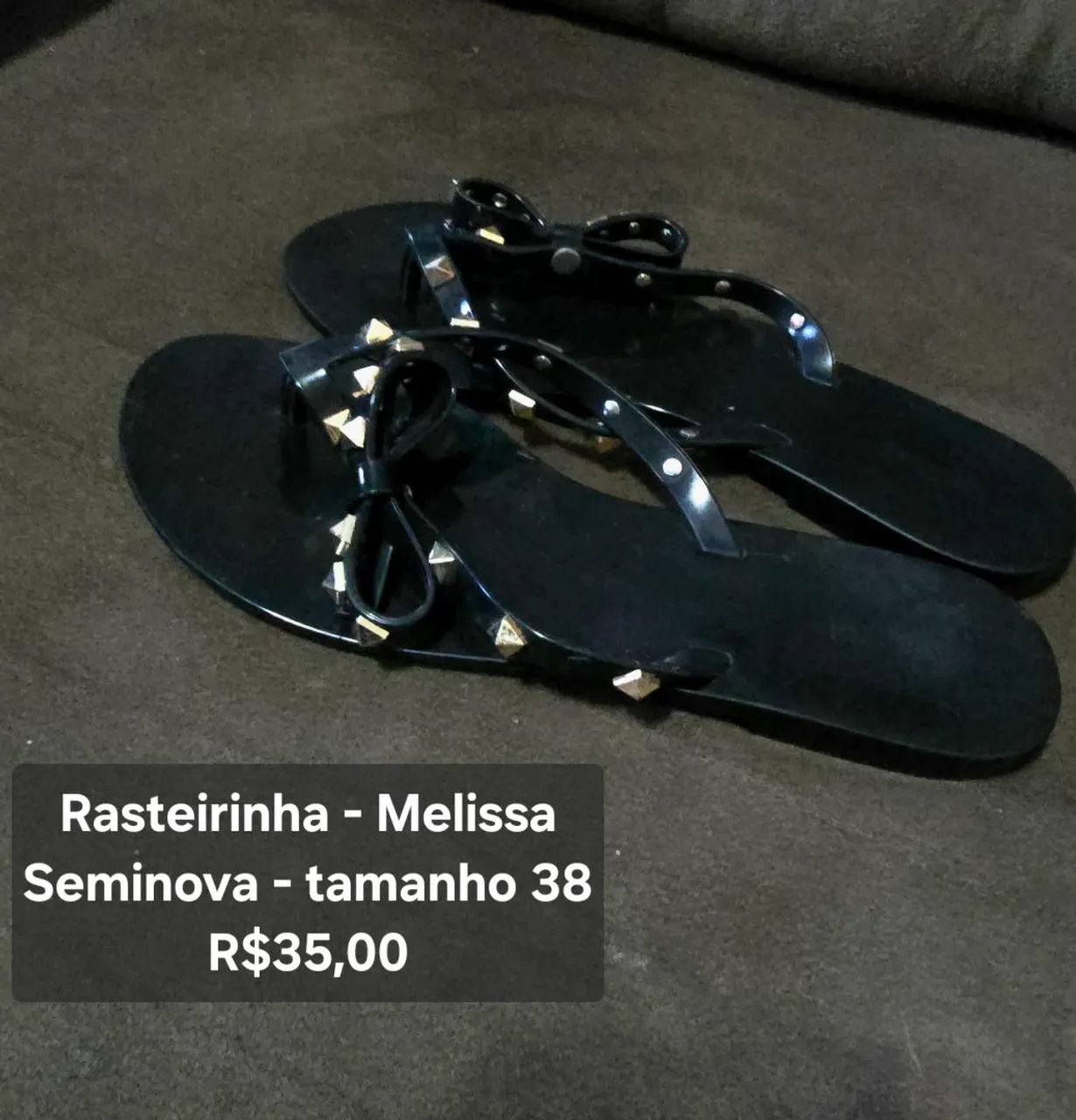 Rasteirinha Melissa Seminuova - Tamanho 38