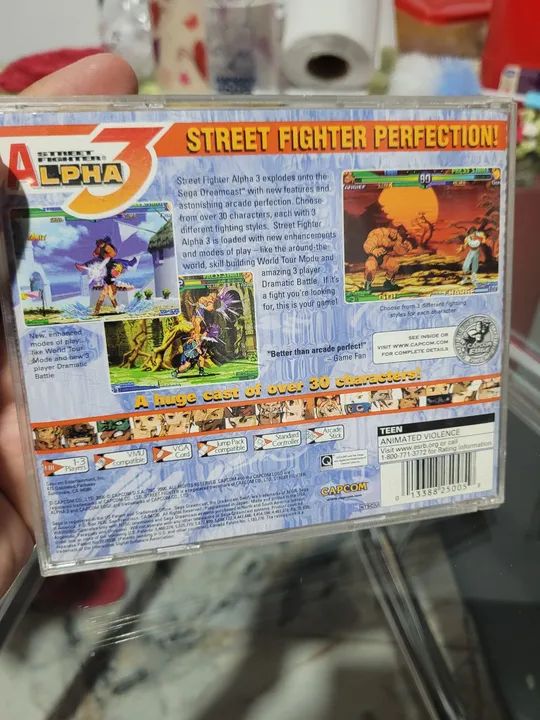 Dreamcast Street Fighter Alpha 3 Impecável  - Foto 2