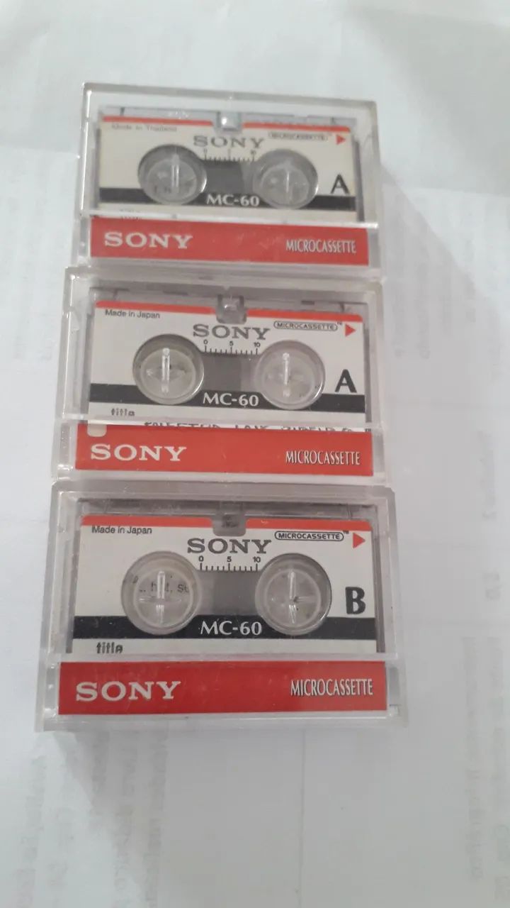 Fitas para Mini Gravador 