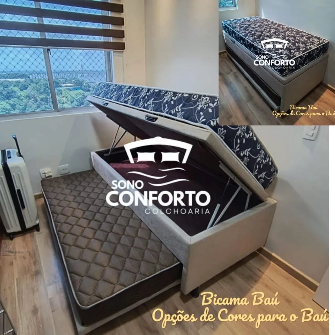 Bicama baú solteiro 