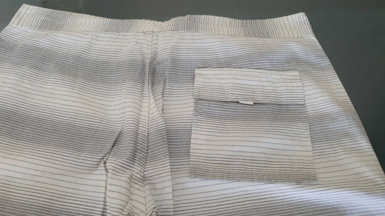 Bermuda Casual masculina, 100% Algodão, NOVA! - Foto 4