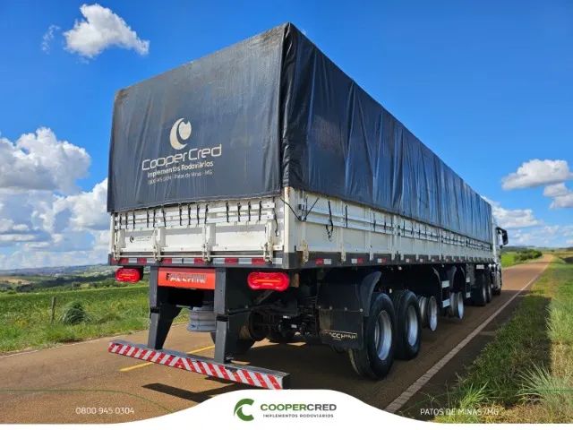 Carreta Graneleira 4 Eixos Facchini 2022 13,50m x 2,00m Assoalho Chapa