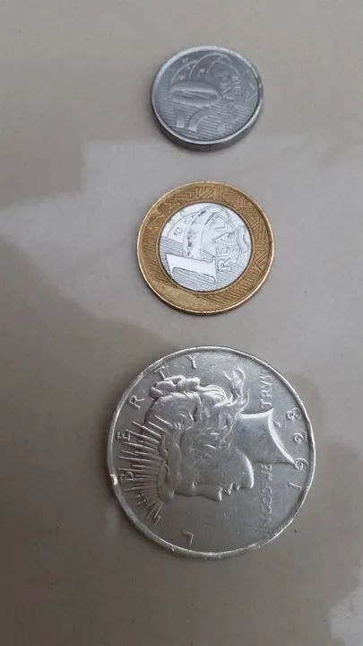 Moeda de Prata one  Dollar 1923 - Foto 3