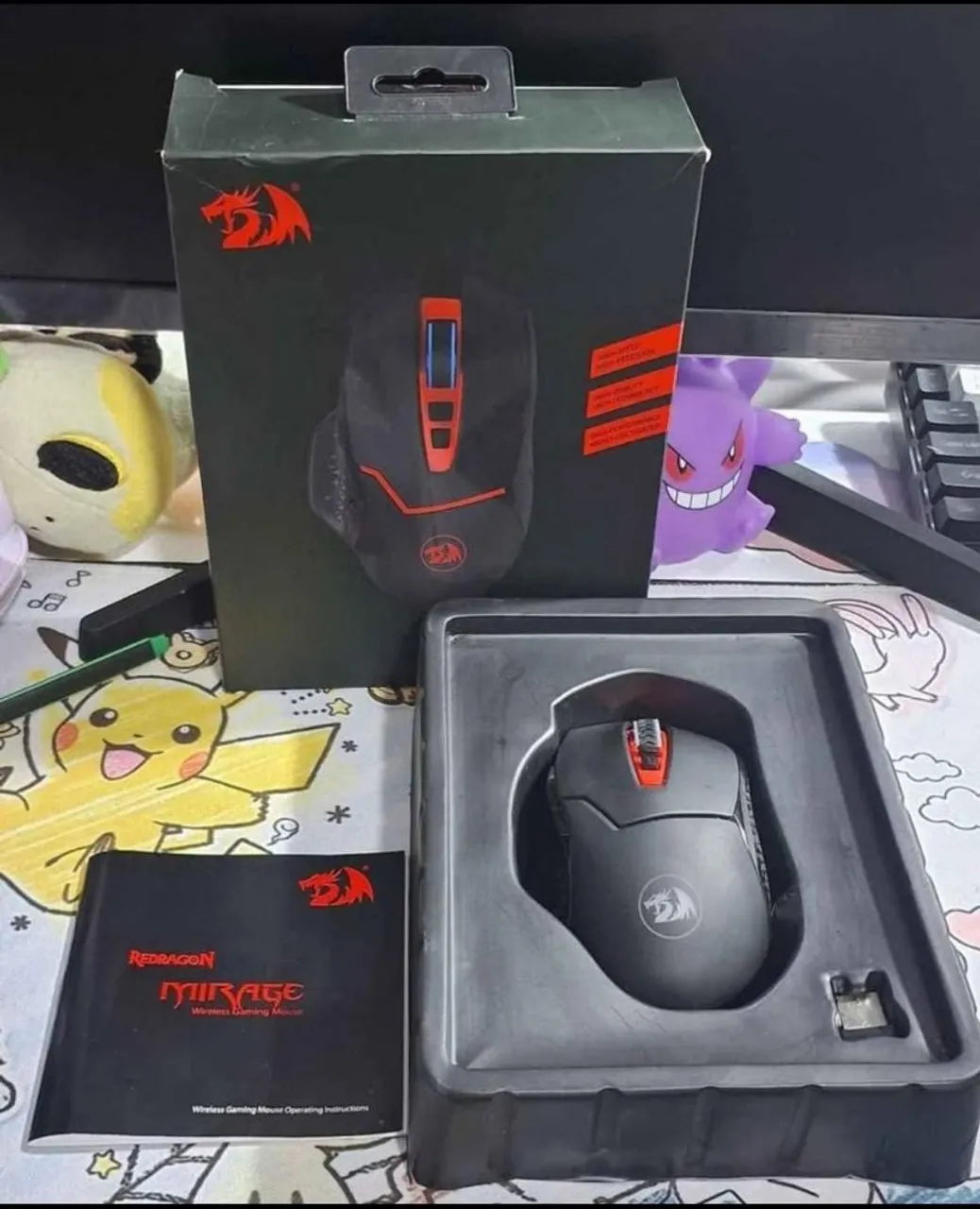 Mouse Gamer Wireless Redragon Mirage - Novo na Caixa!