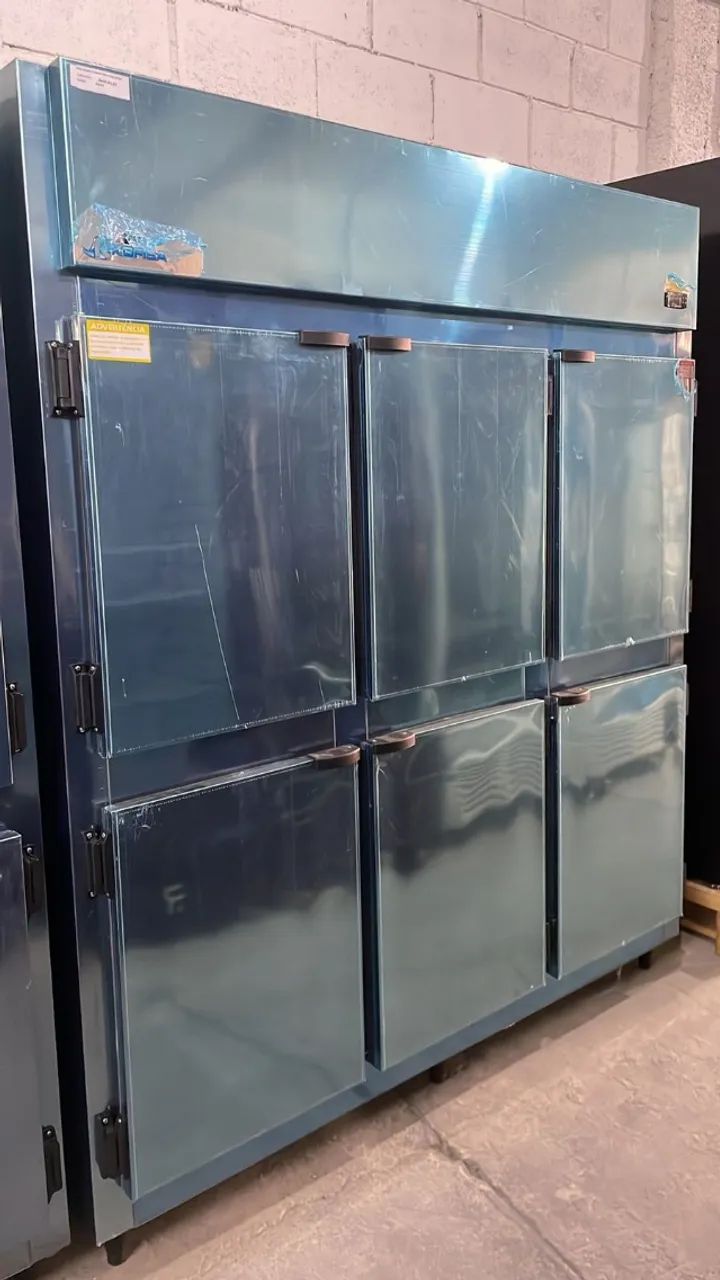 Mini câmara refrigerada 6 portas inox (Ester)