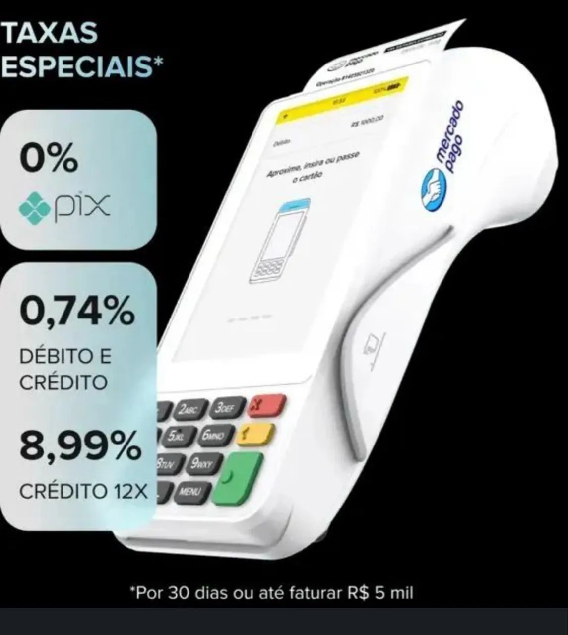 Máquina de Cartão Mercado pago point 3 Pro - Foto 3