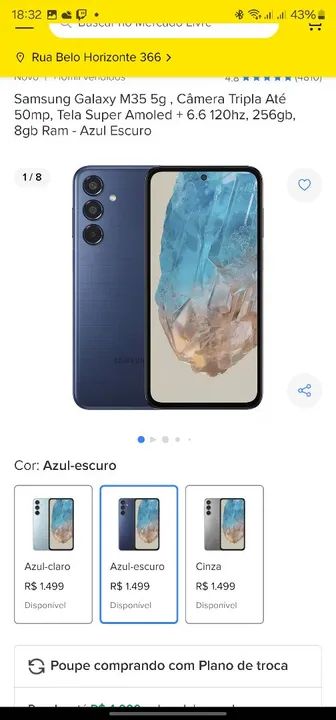 Samsung Galaxy M35 5G - Novo na caixa - Foto 3