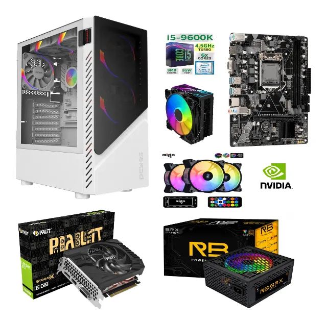 Cpu Gamer i5 9600K 16Gb de Ram Ddr4 + Gtx 1660 Super 06Gb Gddr6 na Cx com Garantia. - Foto 4