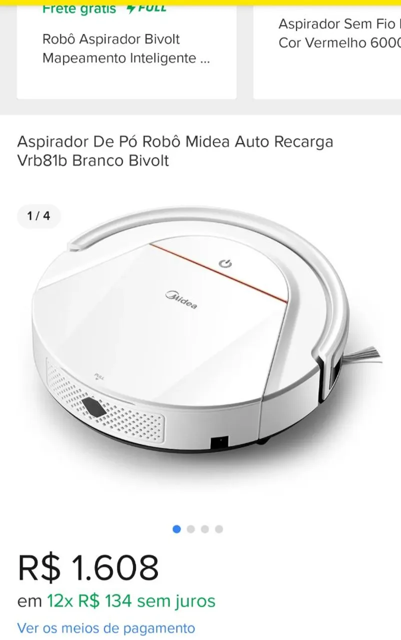 Aspirador De Pó Robô e Passa Pano