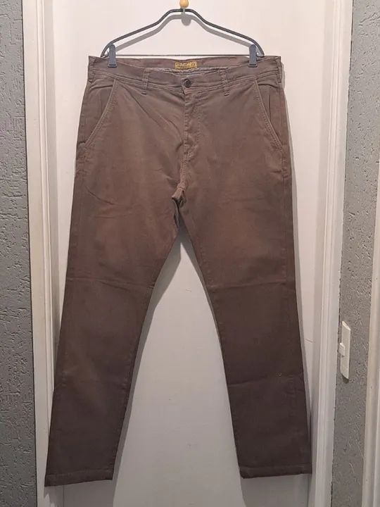 Calça Marfinno - Marrom Slim (48)