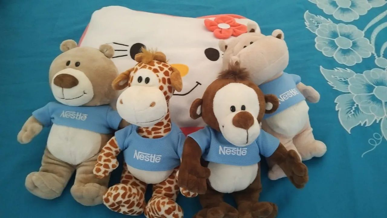 Pelúcias Nestlé - lote de ursos 