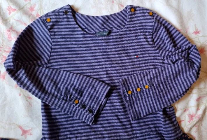 Vestido listrado e com bolinhas Tommy Hilfiger - Tamanho 4T - Foto 2