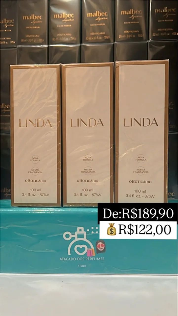 Perfume Linda O Boticário 100ml