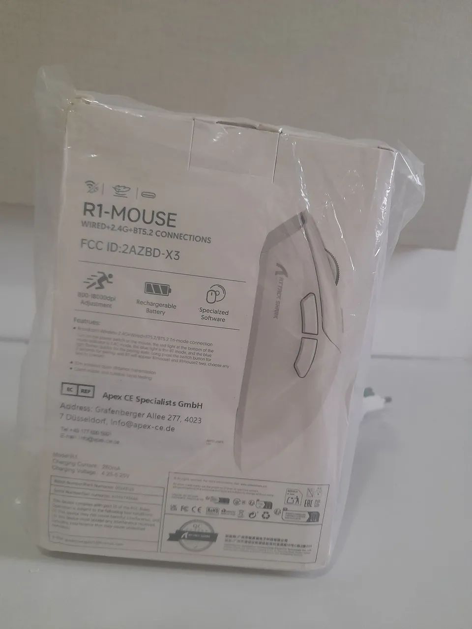 Mouse Gamer Attack Shark R1 TRI MODE - LACRADO!! - Foto 4