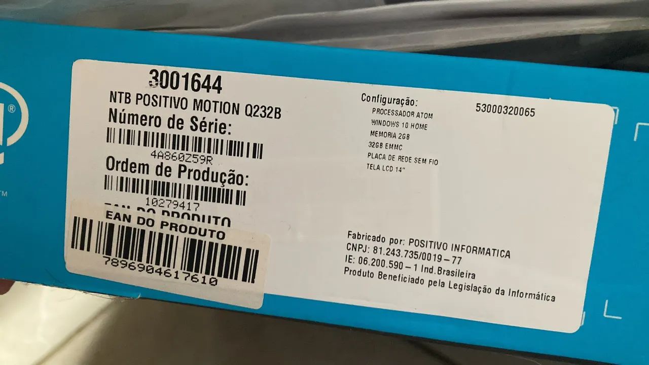 Notebook Positivo