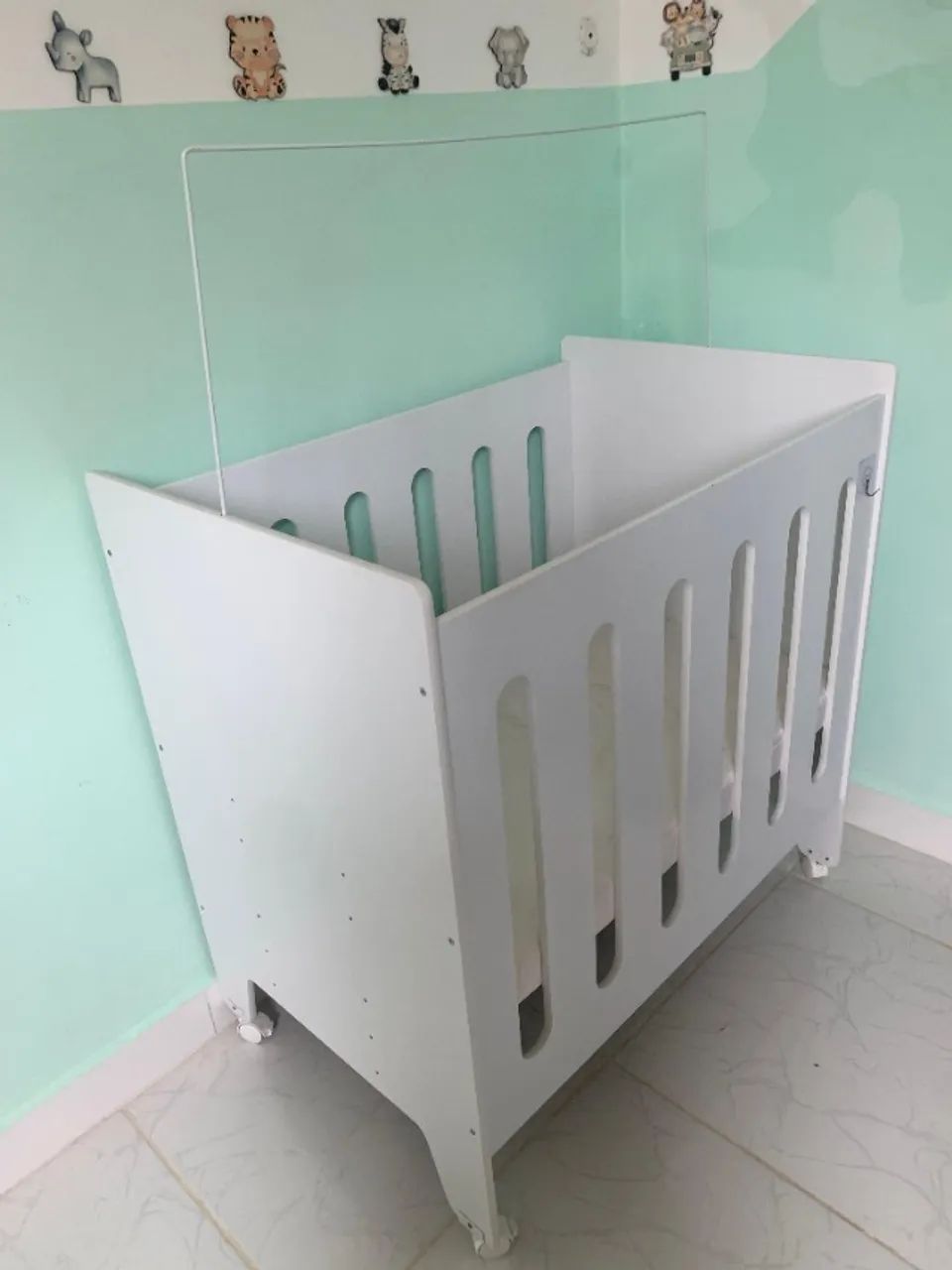 Mini Berço Moisés Júnior Infantil Branco com Colchão  - Foto 5