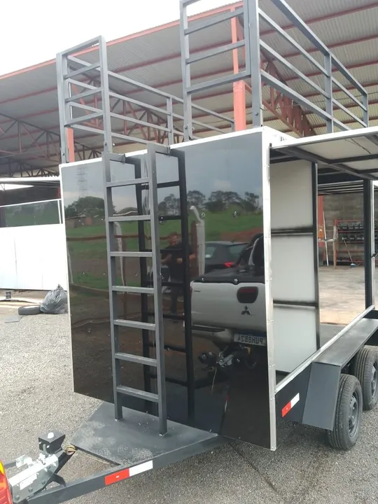 TRAILER BAU DRONE AGRÍCOLA P/ PULVERIZACAO RURAL