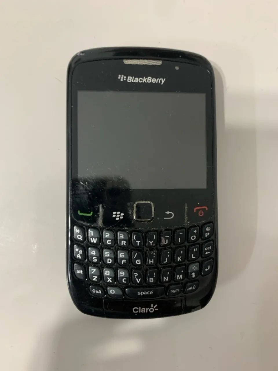 Para colecionadores e para uso de peças : BlackBerry preto Curve 8520 na caixa