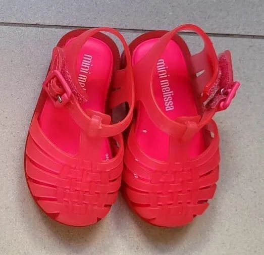 Sandália Melissa infantil rosa tam 17/18