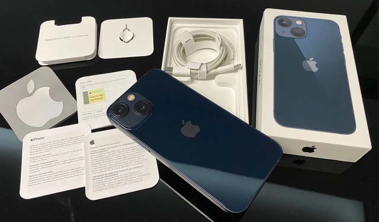 iPhone 13 mini 128GB (Midnight) | Nunca foi aberto! | Impecável