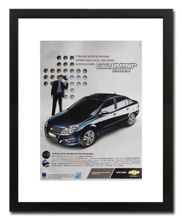 Vectra CD, GTX, Next Edition - Quadro decorativo com propaganda original de revista - Foto 3