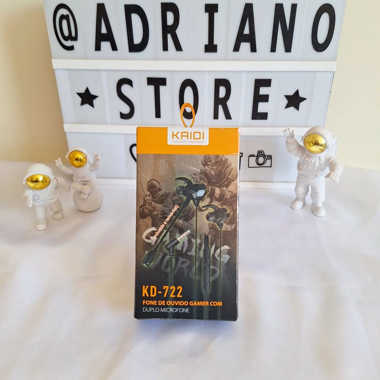 ? Fone Gamer com Fio Duplo Microfone - Foto 4