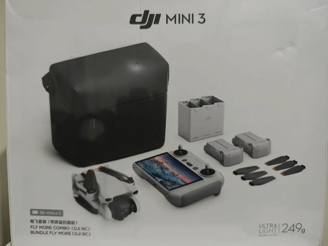 Drone DJI MINI 3 combo fly more LACRADO profissional 