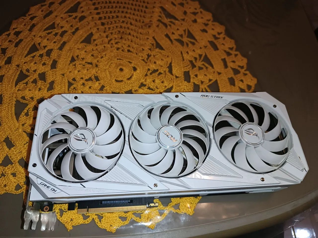 Placa de Vídeo RTX 3080 ROG STRIX WHITE ( LEIA A DESCRIÇÃO  - Foto 4