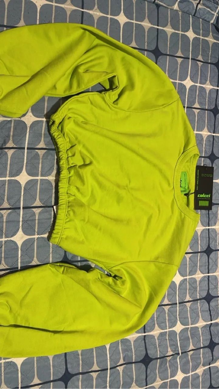 Cropped Colcci Original no verde Neon. - Foto 2