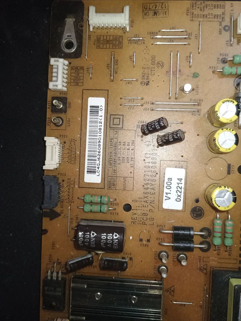 Placa da fonte tv 42LM6200/42LM5800/42LS5700 - Foto 4