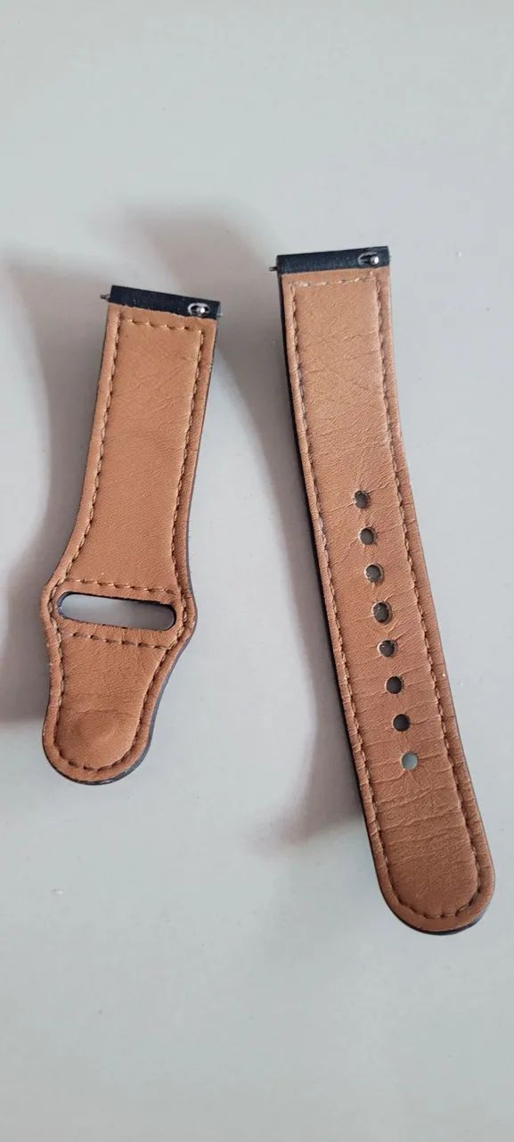 Pulseira para Samsung Watch / Relógio - Couro Preto - Foto 2