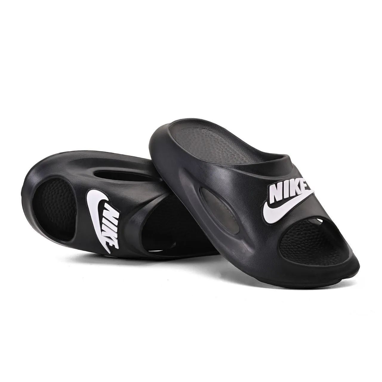 SANDÁLIAS NIKE SLIDE - BEGE E PRETA  - Foto 4