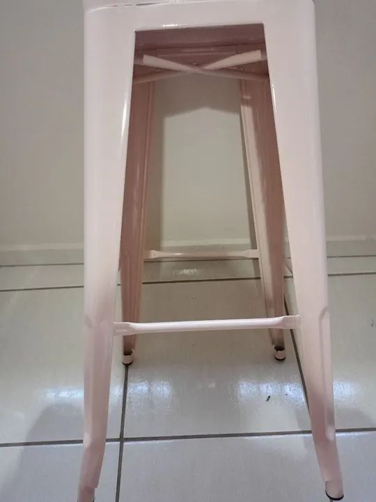 Banqueta em aço  decorativa casa nova  (retirar) - Foto 4
