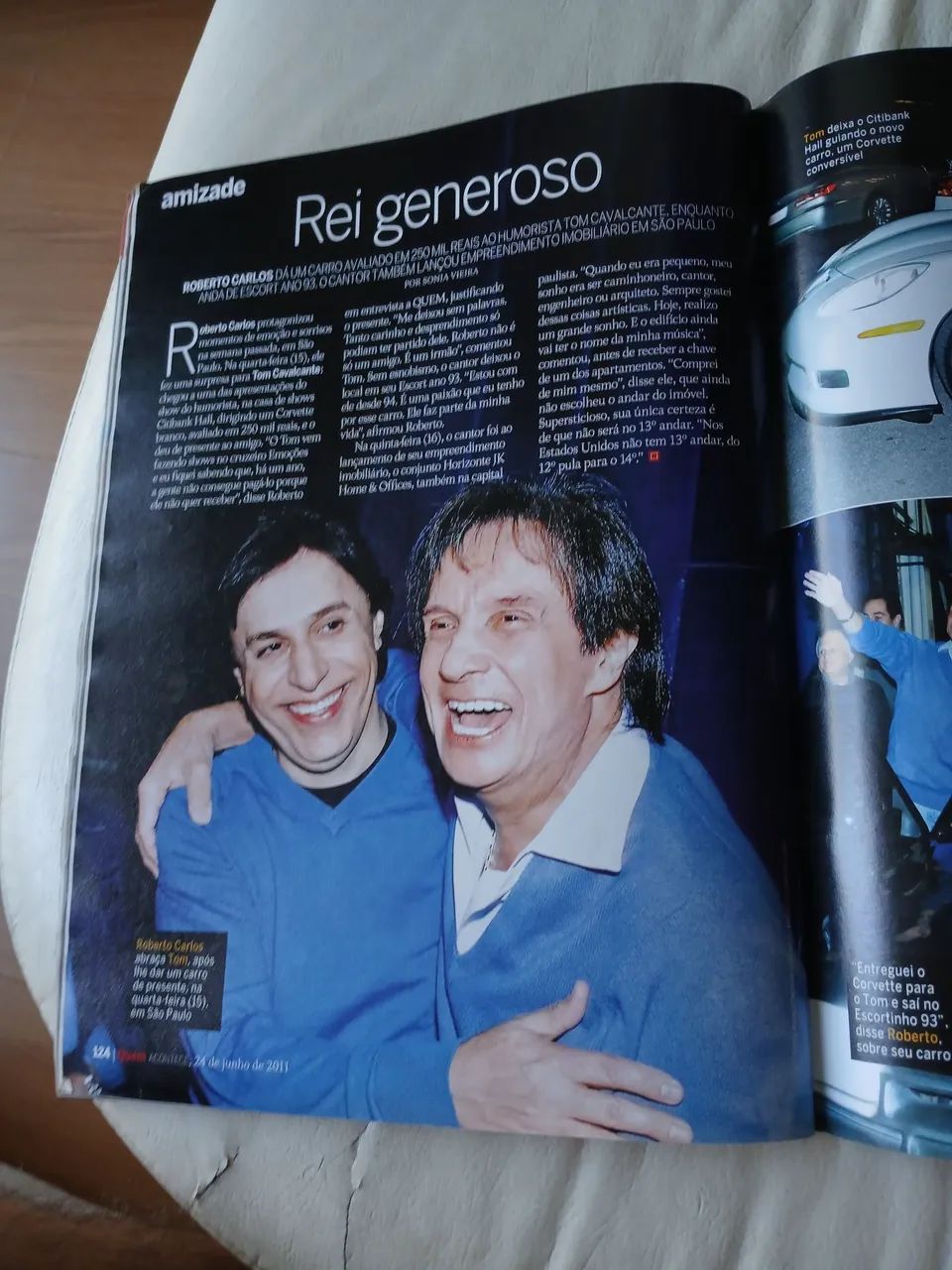 Revista quem xuxa Deborah secco caio Castro Thiago Martins chris evans Roberto Carlos - Foto 6
