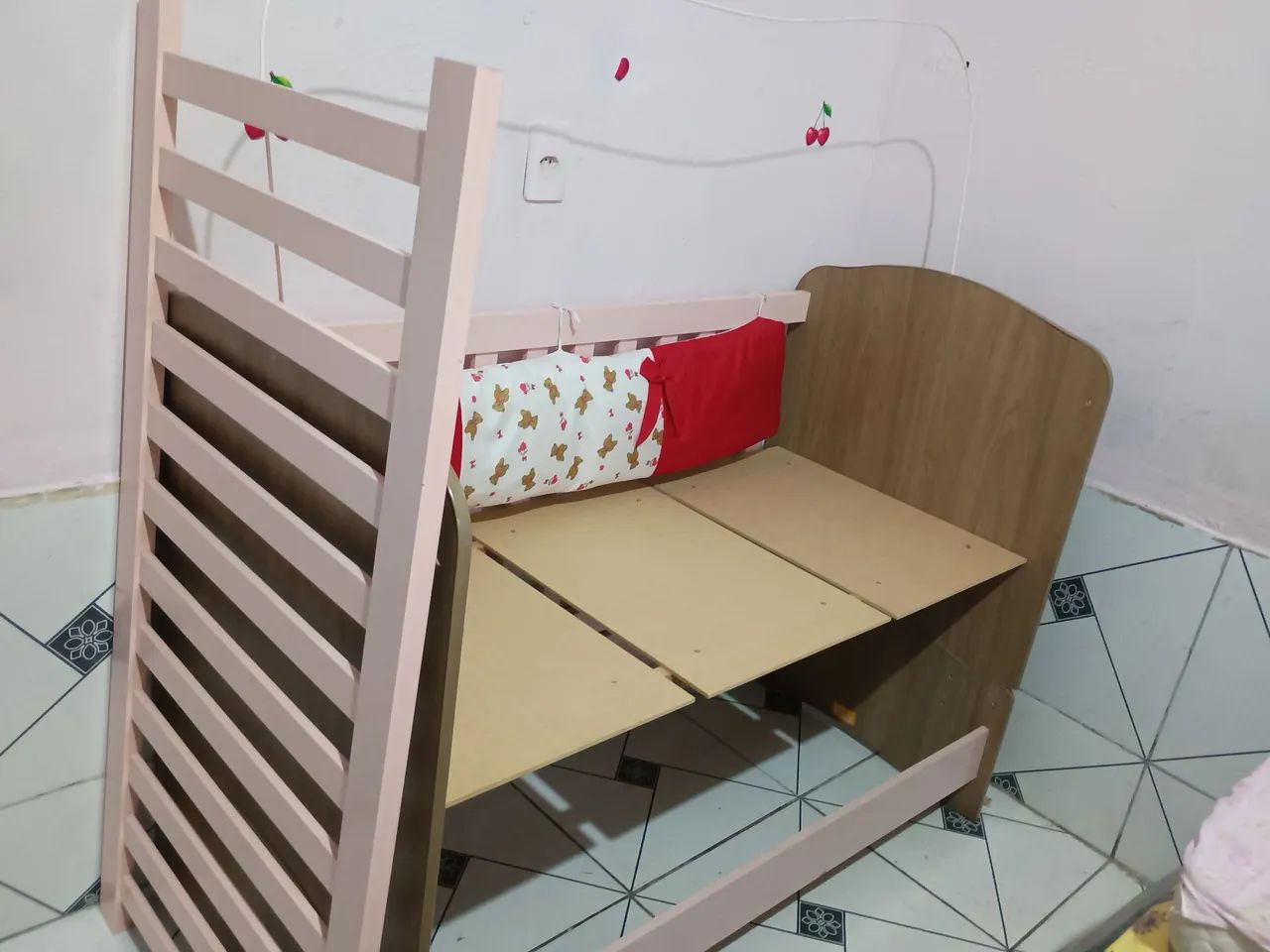 Berço cama rosa - Foto 2